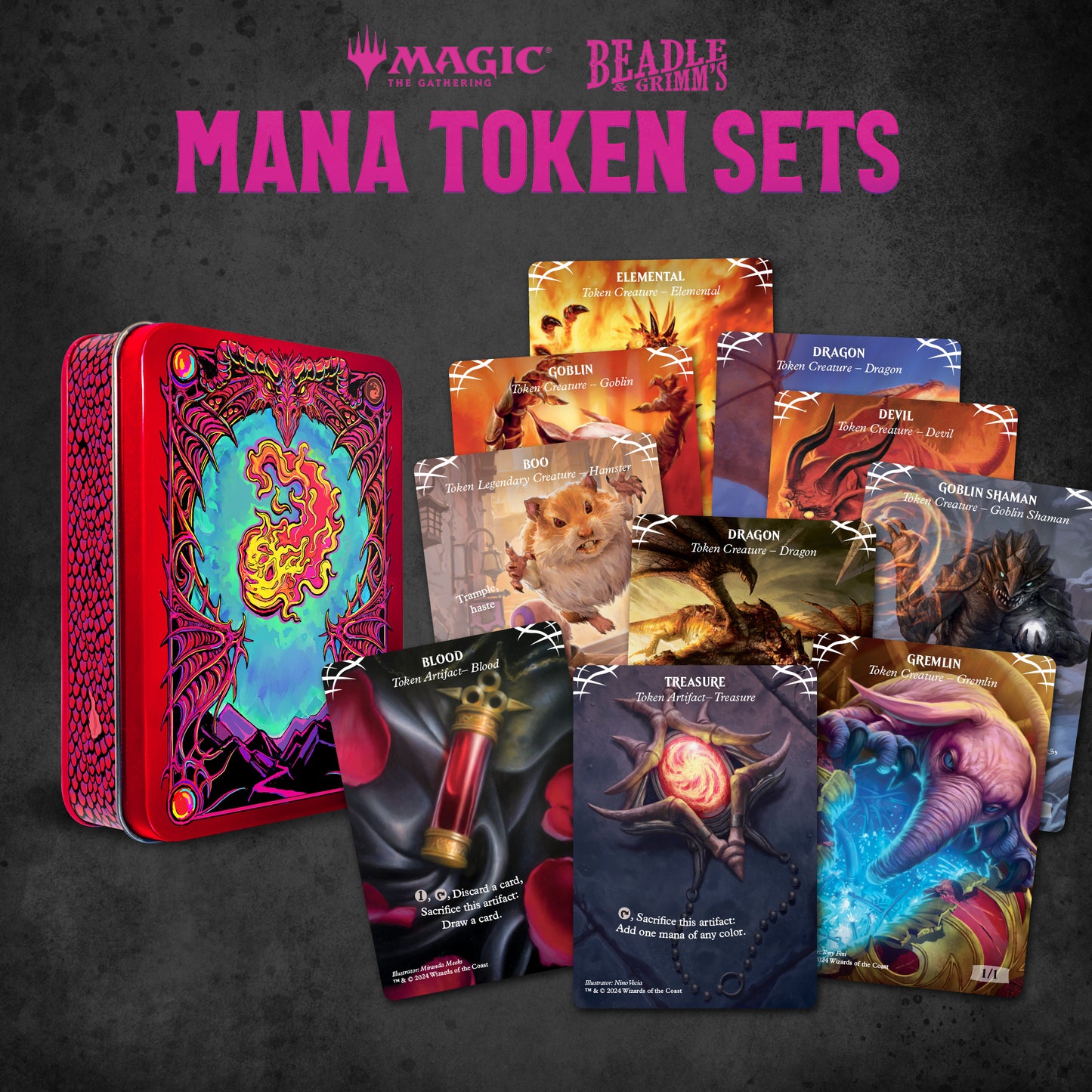 Beadle & Grimm's - MTG Mana Token Set - Red