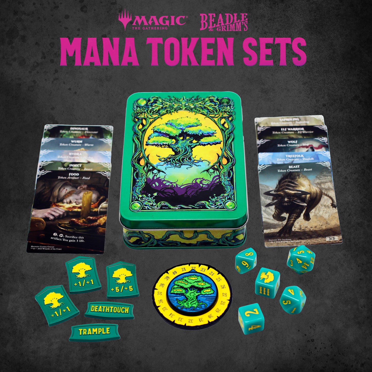 Beadle & Grimm's - MTG Mana Token Set - Green