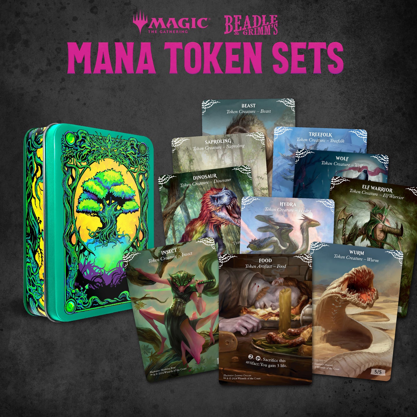 Beadle & Grimm's - MTG Mana Token Set - Green