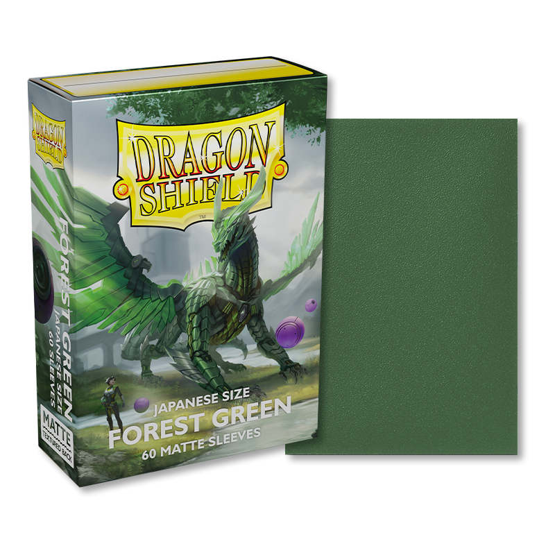 Dragon Shield - Sleeves - Matte Forest Green Japanese (60)