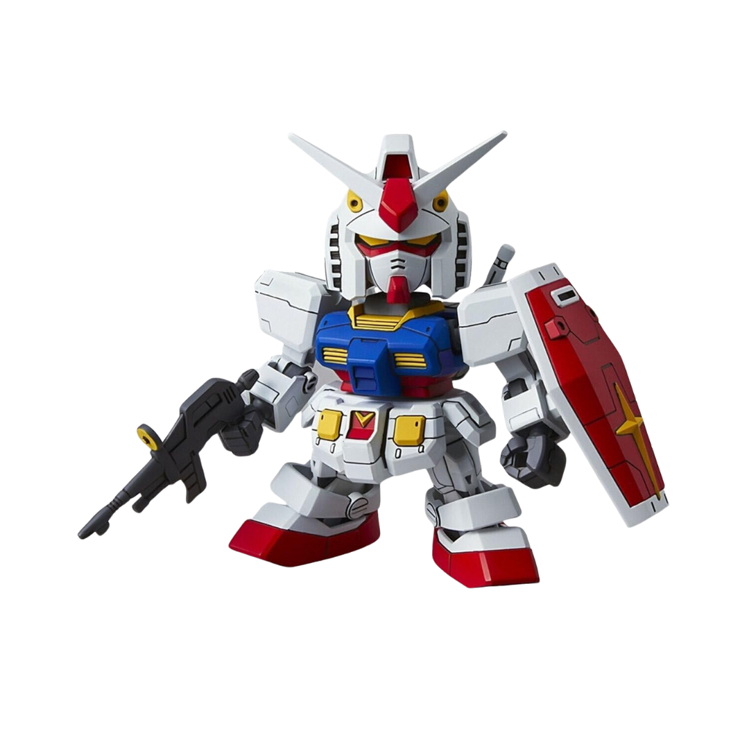 Bandai SD EX-Standard RX-78-2 Gundam model kit, featuring compact design, vibrant colors, and dynamic articulation for fans of the original Mobile Suit Gundam.