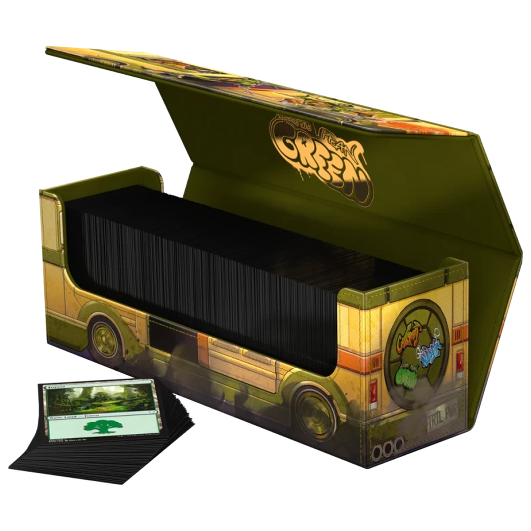Ultimate Guard - Arkhive 400+  - MTG - TMNT - Turtles Van — open interior