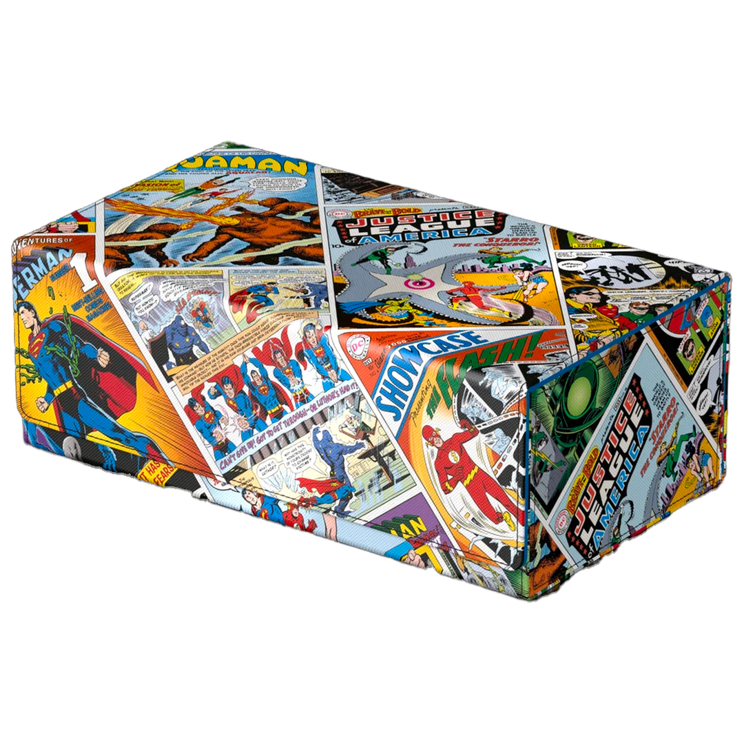Ultimate Guard - Squaroes 1000+ Justice League - Collectors Case "Vintage Comics" — closed exterior