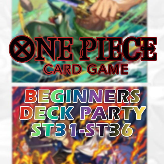One Piece CG Beginners Deck Party ST31-ST36 - 2 Aug 2026