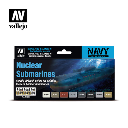 Vallejo - Model Air - Navy Nuclear Submarines - Set of 8