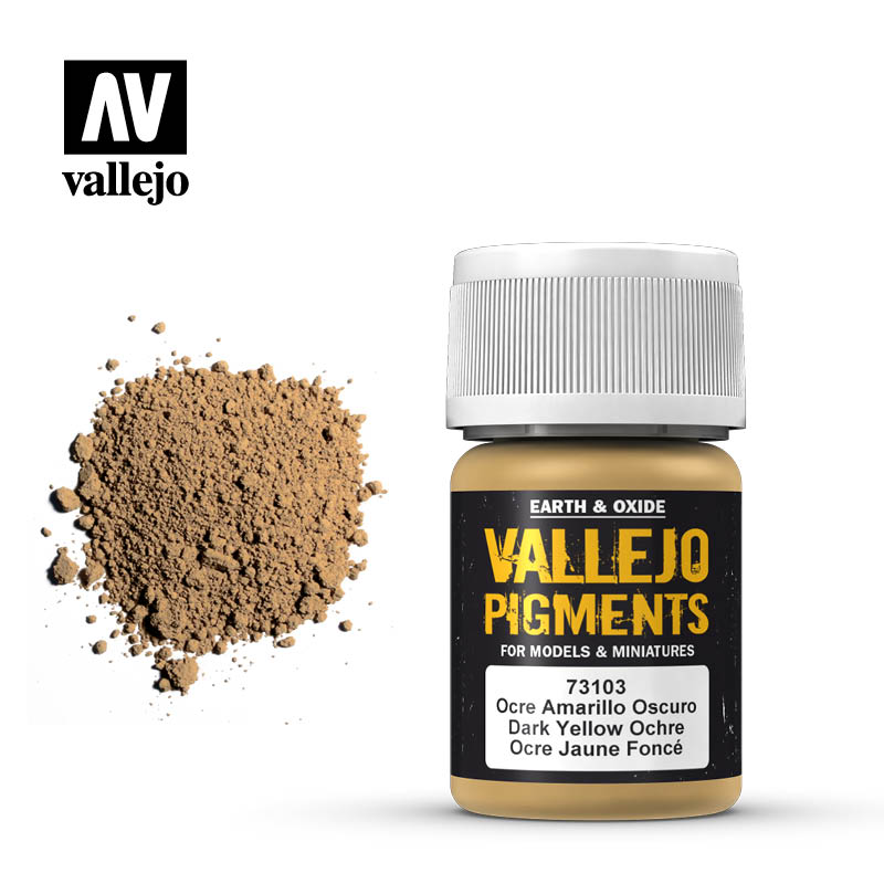 Vallejo - Pigment Dark Yellow Ochre 35ml