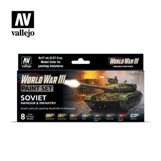 Vallejo - WWII Paint Set - Model Color Wargame Soviet - Set of 6