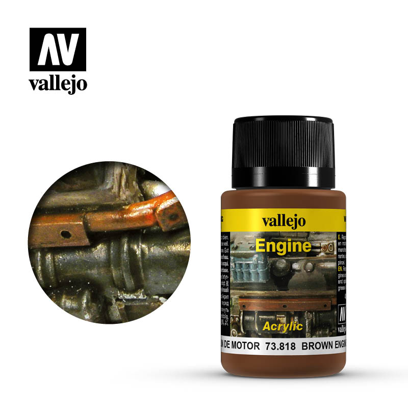 Vallejo - Weathering Brown Engine Soot 40ml