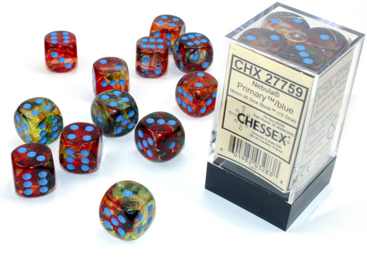 Chessex - 12D6 - Nebula - Primary/Blue Luminary Pips