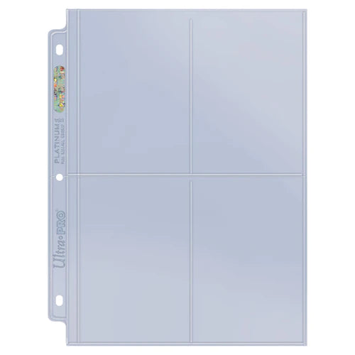Ultra Pro - 4 Pocket Pages - Platinum - 100pk