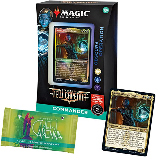 Magic: The Gathering Streets of New Capenna Commander Deck - Obscura Operation + Collector Sample Booster Pack