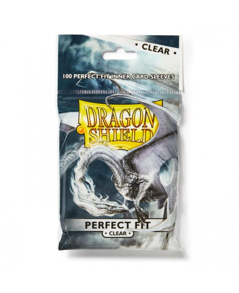 Dragon Shield Perfect Fit inner sleeves clear 100 pack for standard-size trading cards
