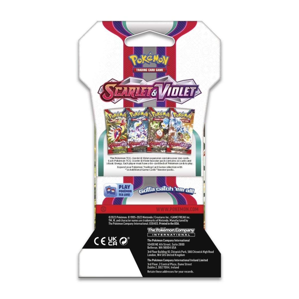 POKEMON - SCARLET & VIOLET - SLEEVED BOOSTER