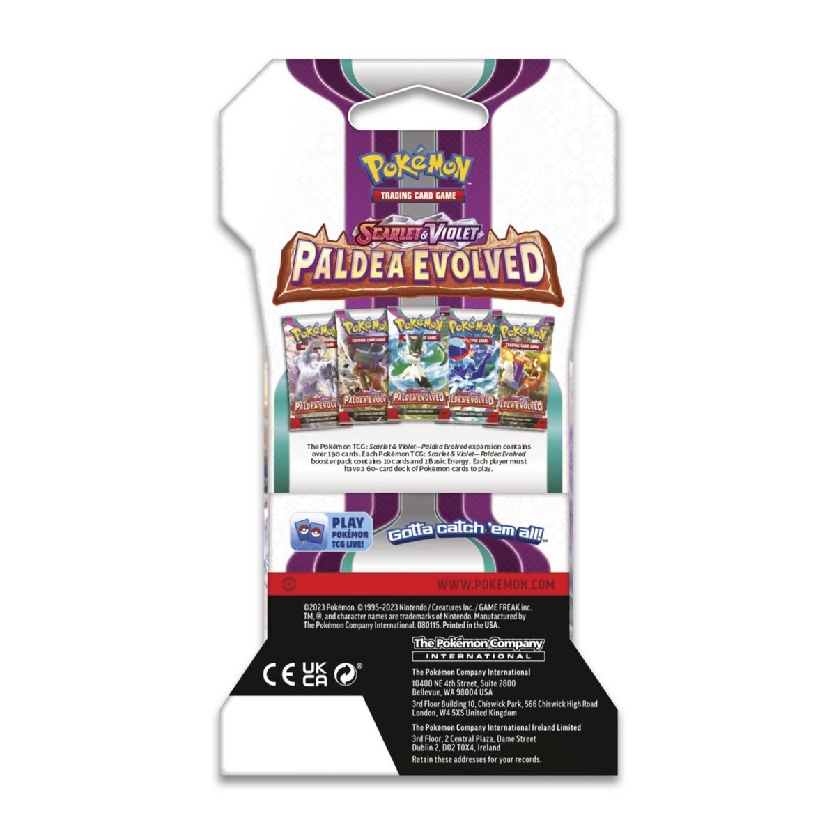 POKEMON - PALDEA EVOLVED - SLEEVED BOOSTER