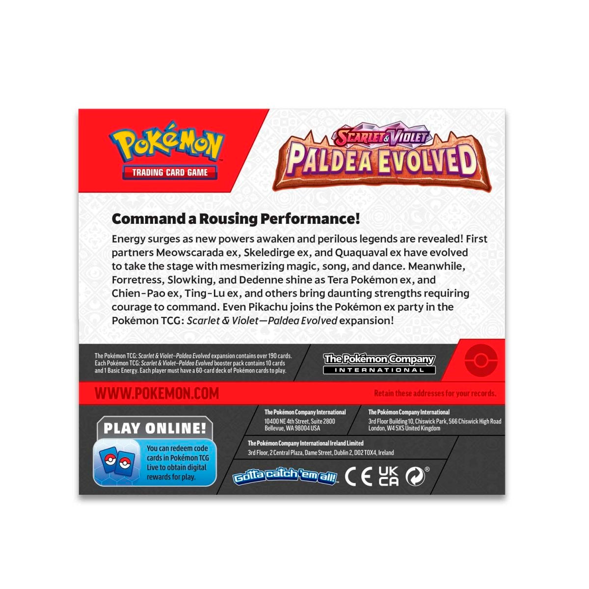 POKEMON - PALDEA EVOLVED - BOOSTER BOX