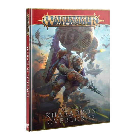 Warhammer Age of Sigmar Kharadron Overlords Battletome with detailed lore, rules, warscrolls, and stunning miniatures showcase for your sky-port army.