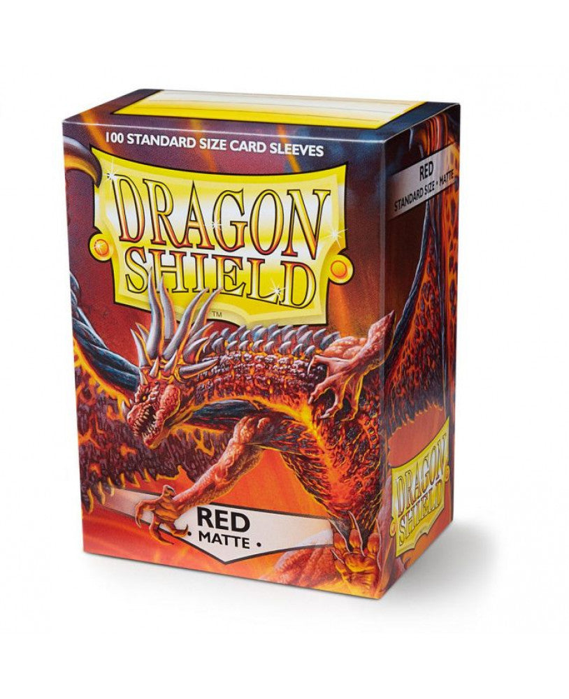 Dragon Shield - Sleeves -  Matte Red (100)