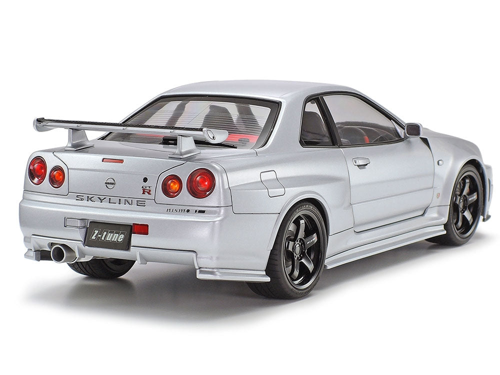 Iconic nissan G34 Gt-R Z Tune seen from behind, nissan japanese tamiya building kit, premium building kit