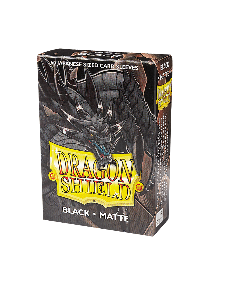 Dragon Shield - Sleeves -  Matte Black Japanese (60)